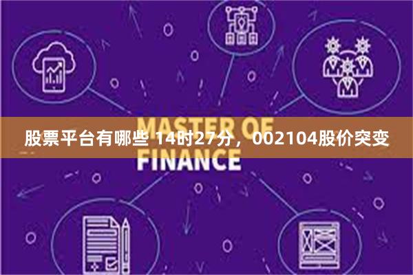 股票平台有哪些 14时27分，002104股价突变